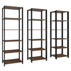 Estante Armário Multiuso para Livros 177cm Rustic/Preto Madesa