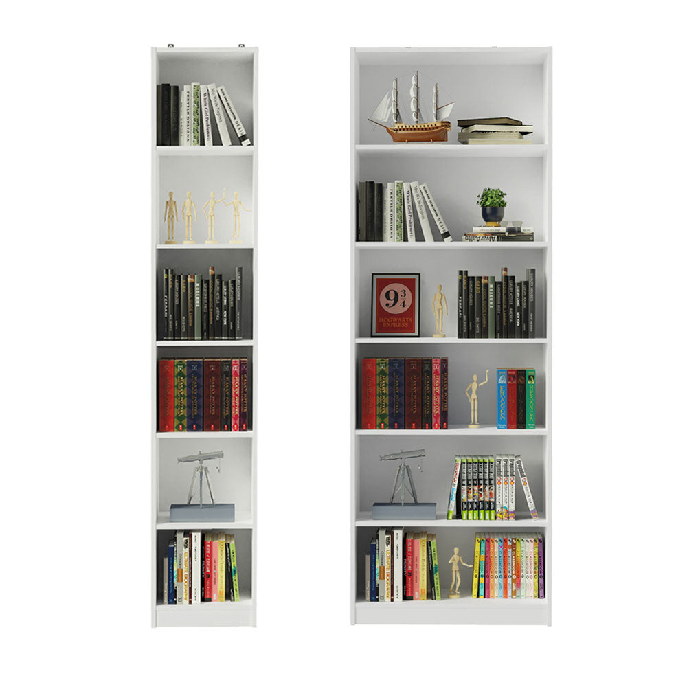 Kit Madesa Estante Livreiro 6908 + Estante Livreiro 6906 Branco