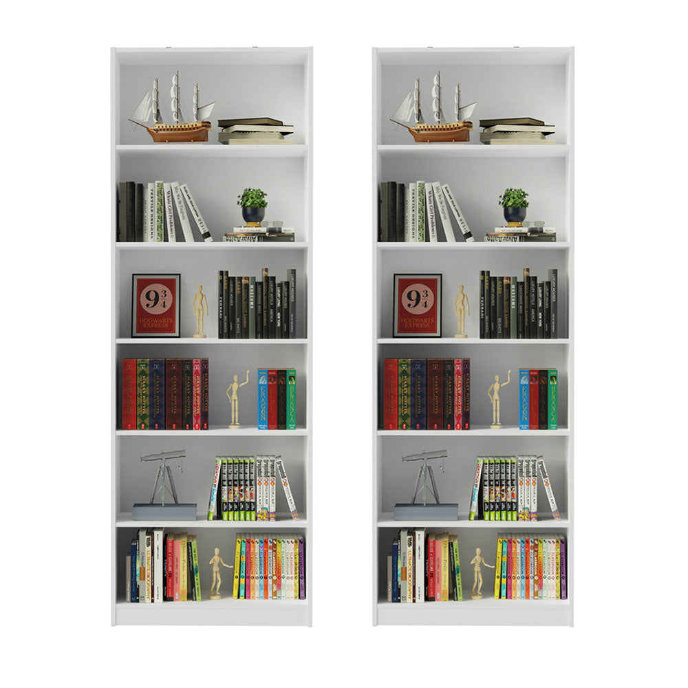 Kit Madesa com 2 Estantes Livreiro 6908 Branco