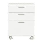 Gaveteiro para Banheiro Branco com 3 Gavetas e Rodinhas Madesa