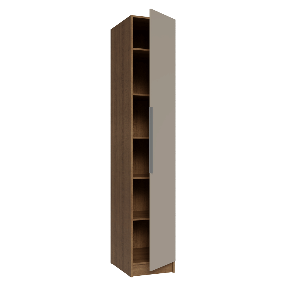 Guarda-Roupa Modulado 1 Porta Rustic/Crema Neo Madesa