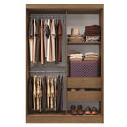Guarda-Roupa 2 Portas de Correr de Espelho Rustic Max Madesa