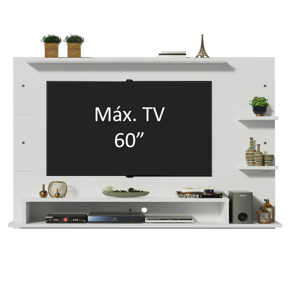 Painel para TV até 60 Polegadas Madesa Alfa Branco