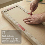Cabeceira Estofada Modular Kit 6 Peças para Camas de Solteiro Imperial Madesa
