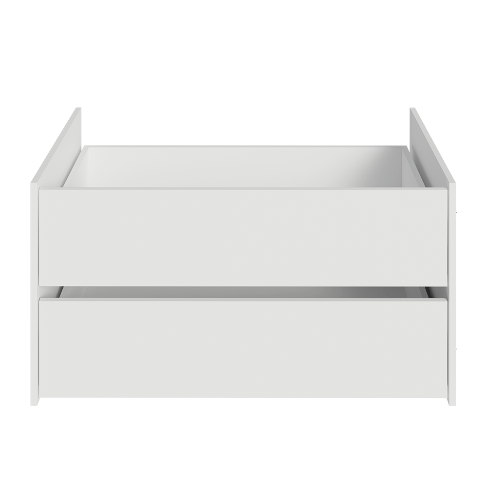 Kit 2 Gavetas para Guarda-Roupa Modulado Neo Branco Madesa