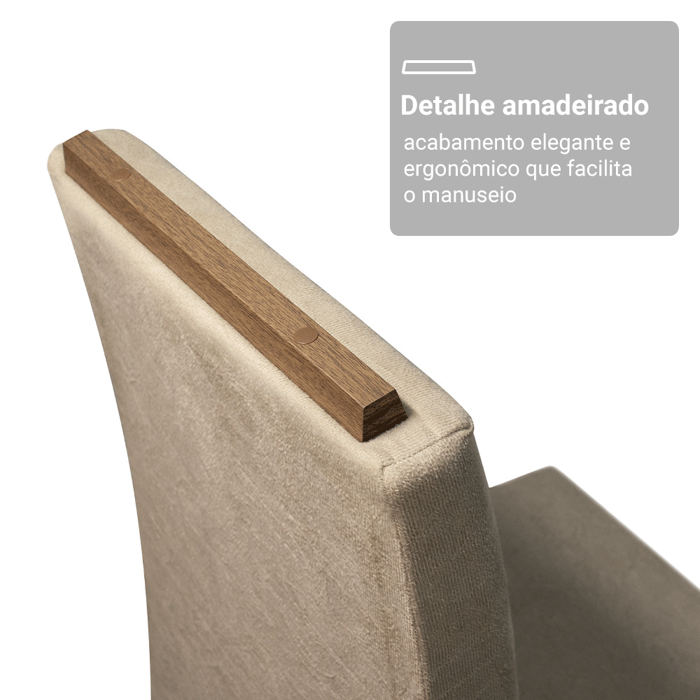 Kit 2 Cadeiras de Jantar 4255 com Espaldar Rustic/Imperial Madesa