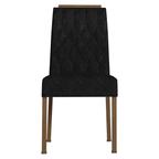 Kit 4 Cadeiras de Jantar 4256 com Espaldar Rustic/Oxford Madesa