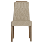 Kit 4 Cadeiras de Jantar 4256 com Espaldar Rustic/Imperial Madesa