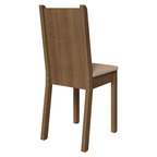 Kit 4 Cadeiras 4290 Madesa Rustic/Sintético Bege