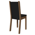 Kit 4 Cadeiras de Jantar 4291 Rustic/Preto Madesa