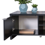 Rack para TV até 65 Polegadas Madesa 6918 com 2 Portas Preto PO
