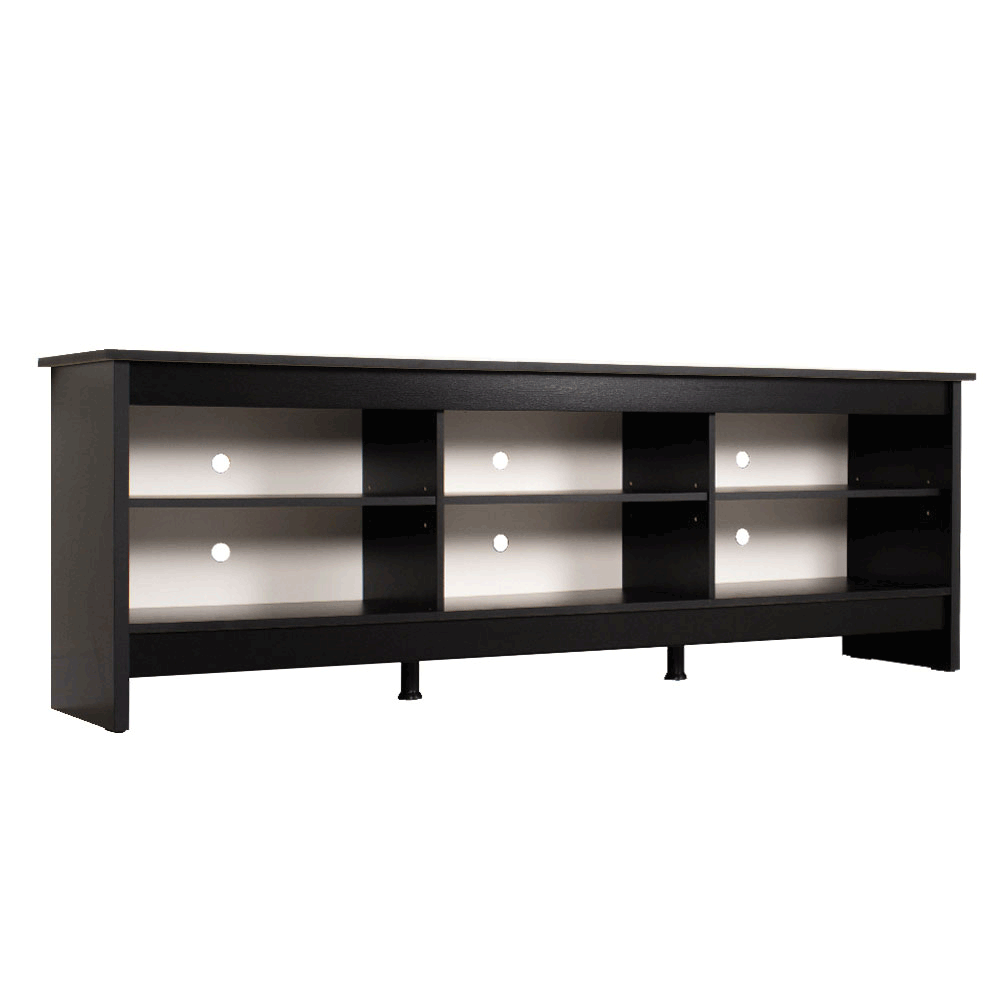 Rack para TV até 80 Polegadas Madesa 6924 com 6 Nichos Preto PO