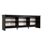 Rack para TV até 80 Polegadas Madesa 6924 com 6 Nichos Preto PO