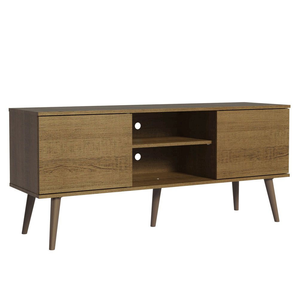 Rack para TV até 55 Polegadas Madesa 6925 com 2 Portas Rustic PO