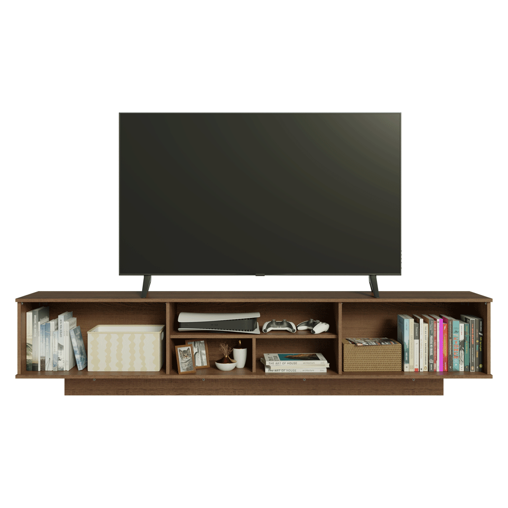 Rack Suspenso para TV até 80 Polegadas 218 cm 2 Portas Rustic/Preto Vik Madesa