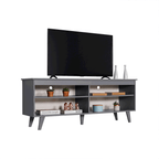 Rack para TV até 65 Polegadas Madesa 6992 com 4 Nichos Cinza PO