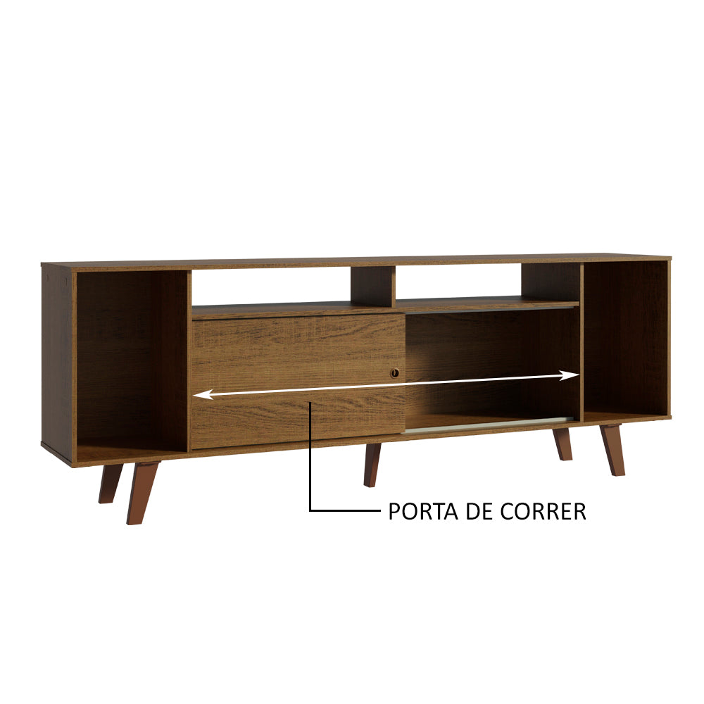 Rack para TV até 65 Polegadas Madesa Cancun com Pés Rustic