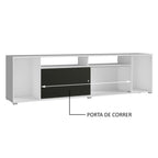 Rack para TV até 65 Polegadas Madesa Cancun Branco/Preto