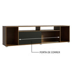 Rack para TV até 65 Polegadas Madesa Cancun Rustic/Preto