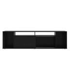 Rack para TV até 65 Polegadas Madesa 7008 com 5 Nichos e 1 Porta Preto PO