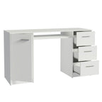 Escrivaninha 3 Gavetas 1 Porta Branco Madesa