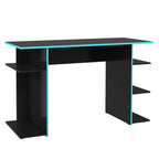 Escrivaninha Mesa para Computador Gamer Preto/Azul 9424 Madesa