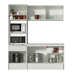 Armário de Cozinha Compacta 180cm Branco Diamante Madesa 86
