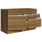 Balcão Gabinete de Pia 120 x 60 cm 1 Porta 2 Gavetas Rustic (Sem Tampo) Glamy Madesa