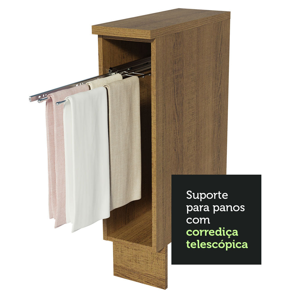 Balcão Porta-Pano 20 x 60 cm (Com Tampo) para Cozinhas Rustic Madesa