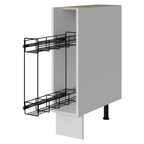 Balcão Porta-Temperos 20 x 60 cm (Sem Tampo) para Cozinhas Branco Madesa