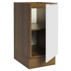 Balcão Cozinha 35 x 60 cm 1 Porta (Sem Tampo) Rustic/Branco Stella Madesa