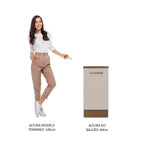 Balcão 40 x 60 cm 1 Porta (Com Tampo) Rustic/Crema Agata Madesa