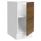 Balcão Cozinha 40 x 60 cm 1 Porta (Sem Tampo) Branco/Rustic Stella Madesa