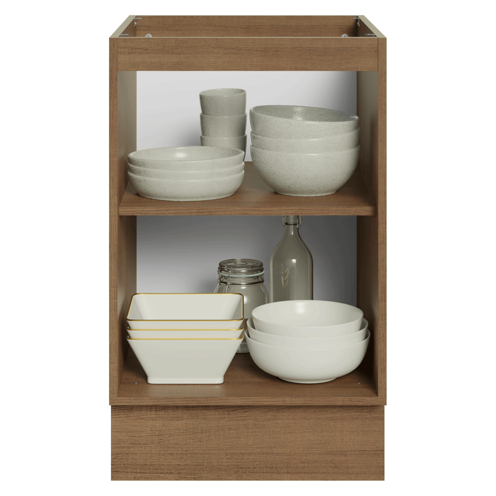 Balcão de Cozinha 50 x 60cm 1 Porta (Sem Tampo) Rustic/Crema Vik Madesa