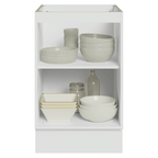 Balcão de Cozinha 50 x 60cm 1 Porta (Sem Tampo) Branco/Azul Vik Madesa