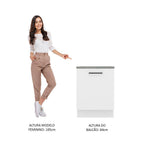 Balcão Madesa Agata 60 x 60 cm 1 Porta (Com Tampo) Branco