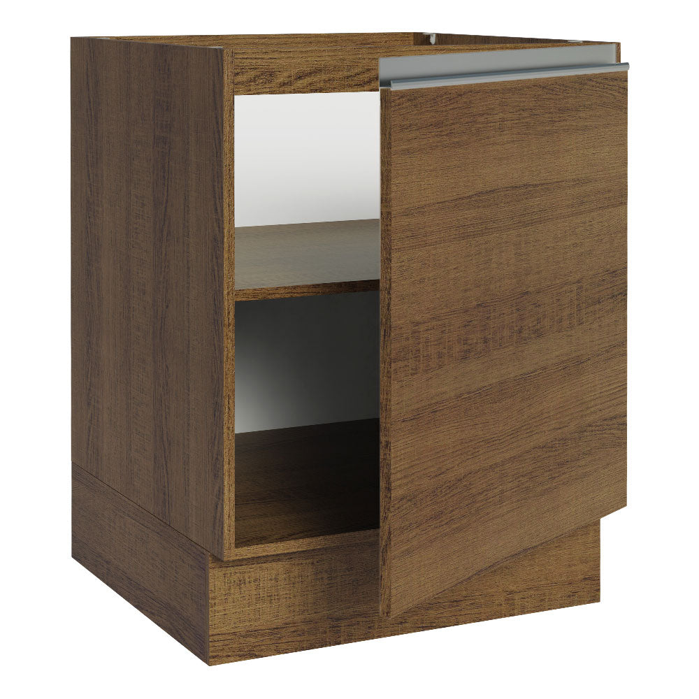 Balcão Cozinha 60 x 60 cm 1 Porta (Sem Tampo) Rustic Glamy Madesa