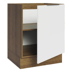 Balcão Cozinha 60 x 60 cm 1 Porta (Sem Tampo) Rustic/Branco Stella Madesa