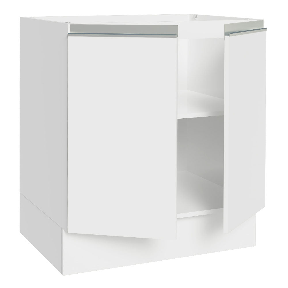Balcão Cozinha 70 x 60 cm 2 Portas (Sem Tampo) Branco Glamy Madesa