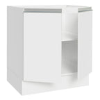 Balcão Cozinha 70 x 60 cm 2 Portas (Sem Tampo) Branco Glamy Madesa
