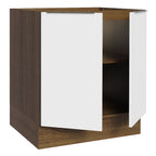 Balcão Cozinha 70 x 60 cm 2 Portas (Sem Tampo) Rustic/Branco Stella Madesa