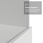 Balcão para Forno/Micro-ondas 70 x 60 cm 1 Gaveta (Sem Tampo) Branco Madesa