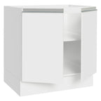 Balcão Cozinha 80 x 60 cm 2 Portas (Sem Tampo) Branco Glamy Madesa