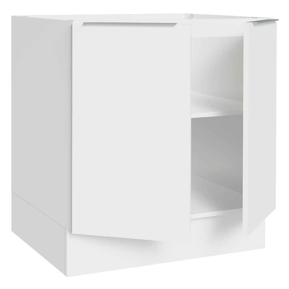 Balcão Cozinha 80 x 60 cm 2 Portas (Sem Tampo) Branco Stella Madesa