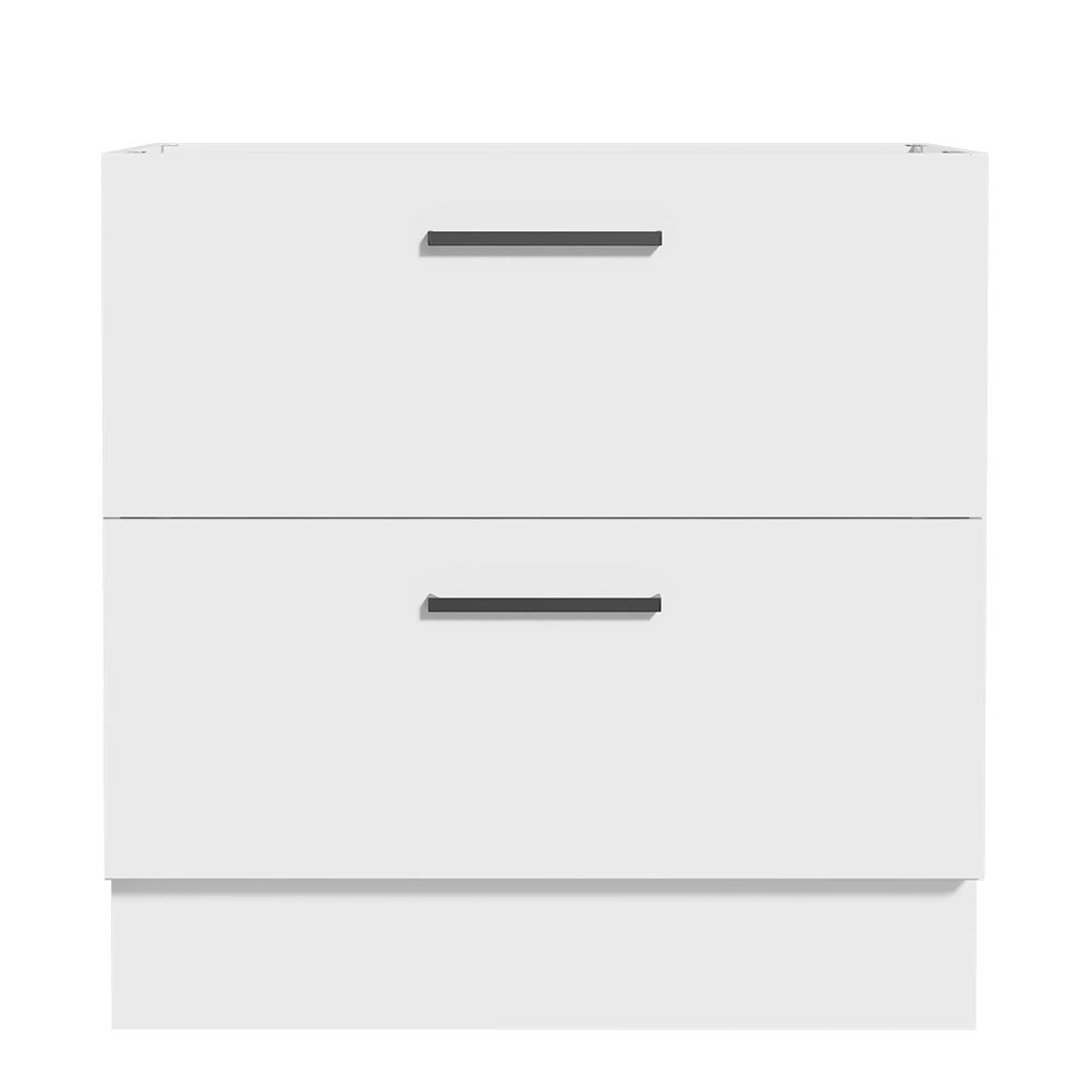 Balcão de Cozinha 80 x 60 cm 2 Gavetas (Sem Tampo) Branco Agata Madesa