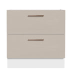 Balcão de Cozinha 80 x 60 cm 2 Gavetas (Sem Tampo) Branco/Crema Agata Madesa