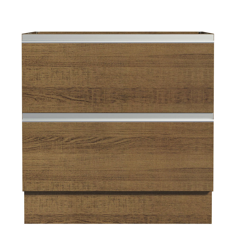 Balcão de Cozinha 80 x 60 cm 2 Gavetas (Sem Tampo) Rustic Glamy Madesa