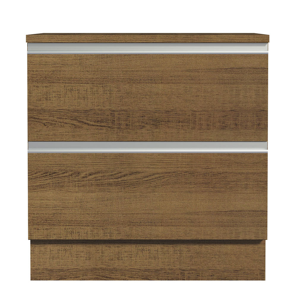 Balcão de Cozinha 80 x 60 cm 2 Gavetas (Com Tampo) Rustic Glamy Madesa