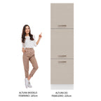 Paneleiro 60 x 60 cm 3 Portas Branco/Crema Agata Madesa