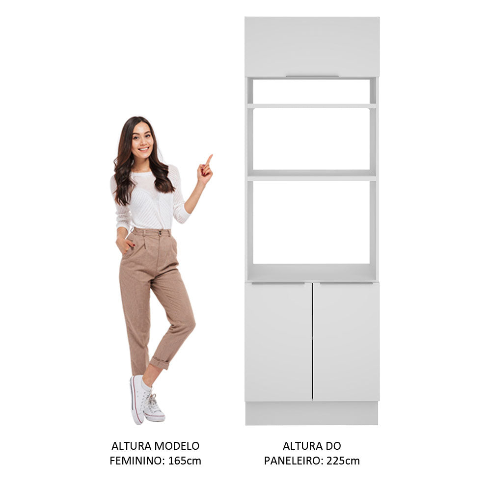 Torre Quente Madesa Stella 70 x 60 cm 3 Portas Branco